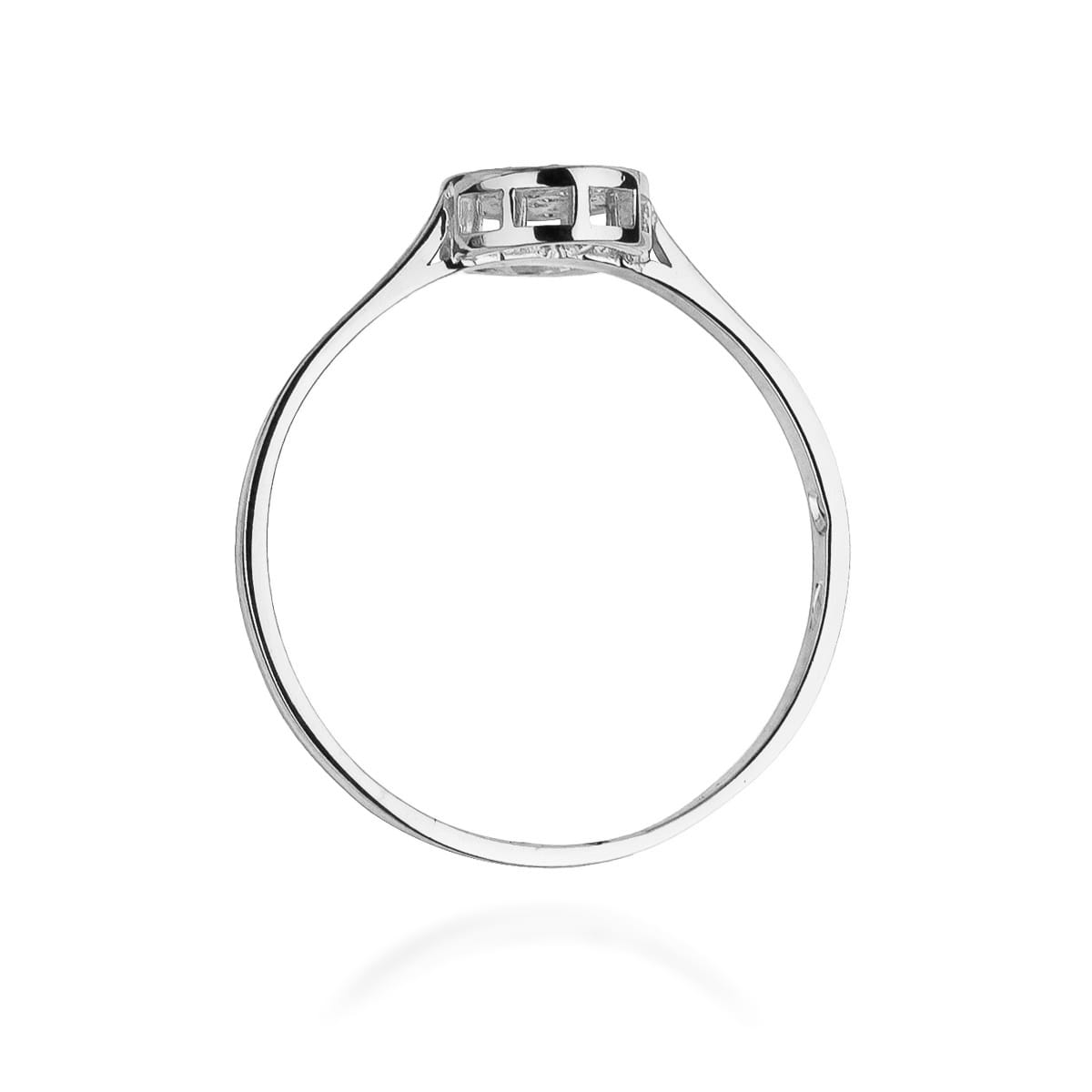 Prsteň W154 s diamantmi, biele zlato Au 585/1000 - 2