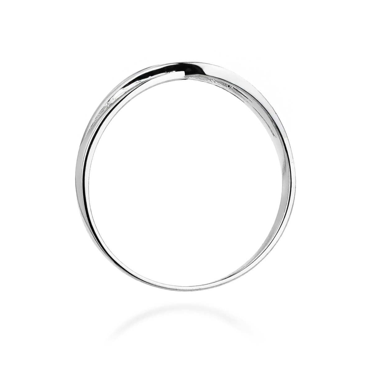 W156 Diamantový prsteň 0,05ct biele zlato Au 585/1000 - 2
