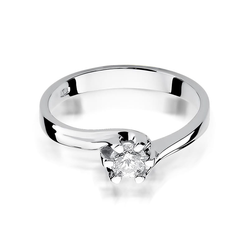 W163 Diamantový prsteň 0,30ct biele zlato Au 585/1000 - 1