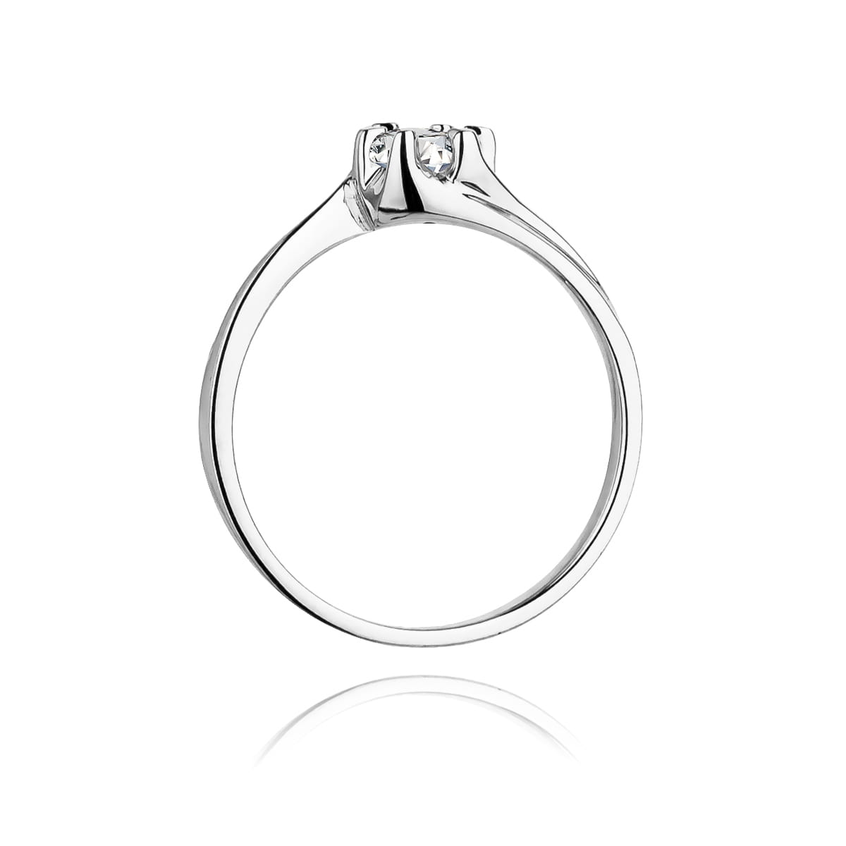 W163 Diamantový prsteň 0,30ct biele zlato Au 585/1000 - 2