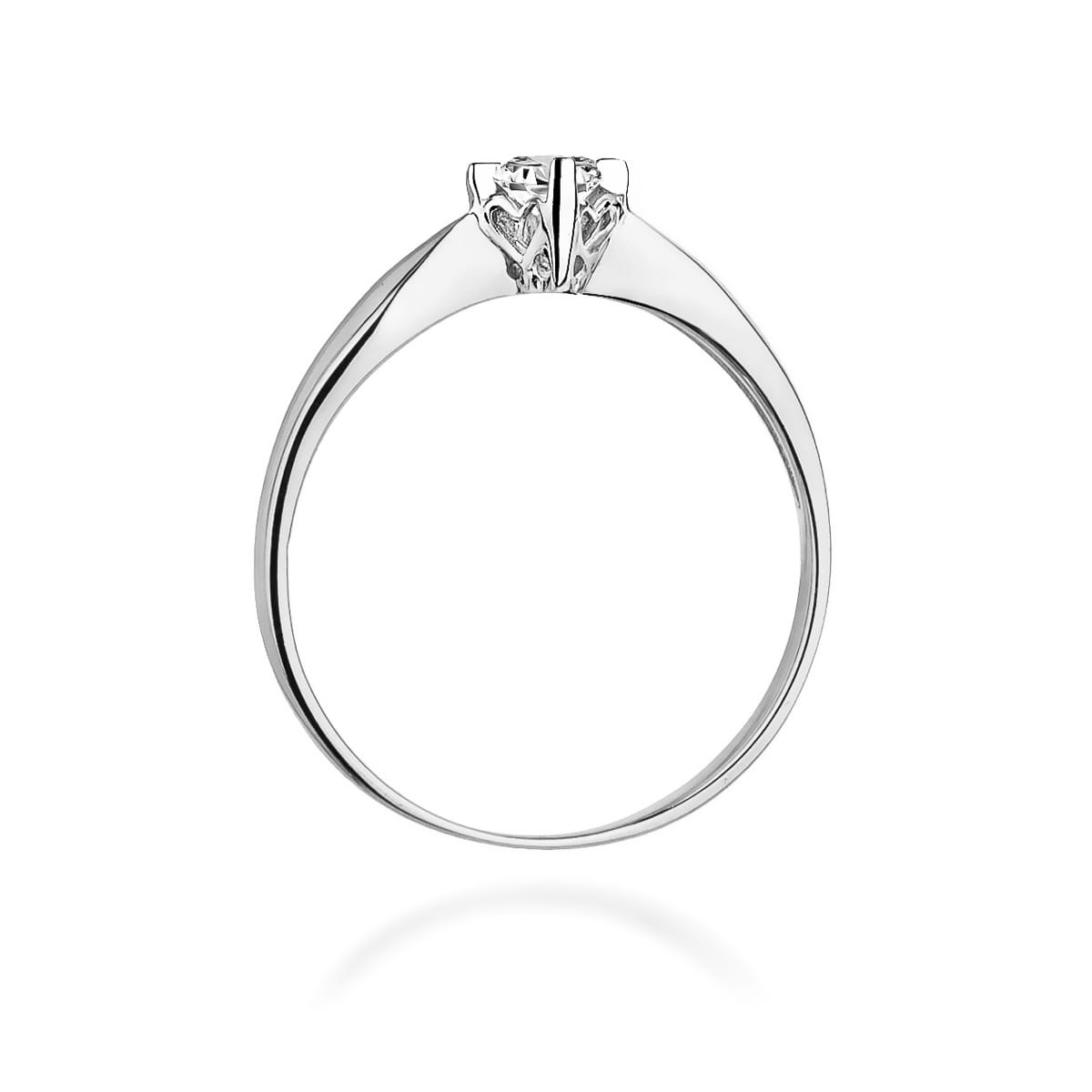 W171 Diamantový prsteň 0,12ct biele zlato Au 585/1000 - 2