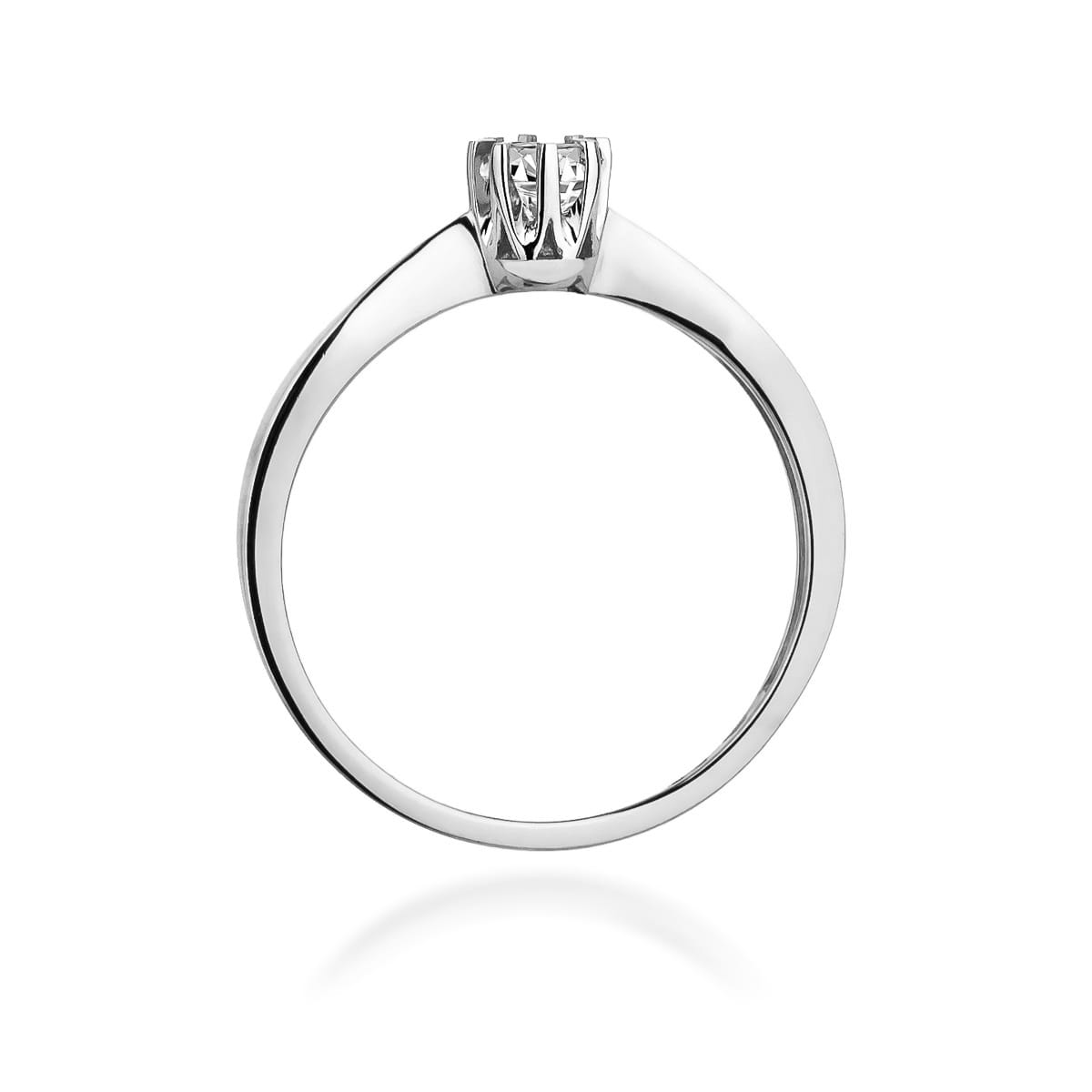 W173 Diamantový prsteň 0,15ct biele zlato Au 585/1000 - 2