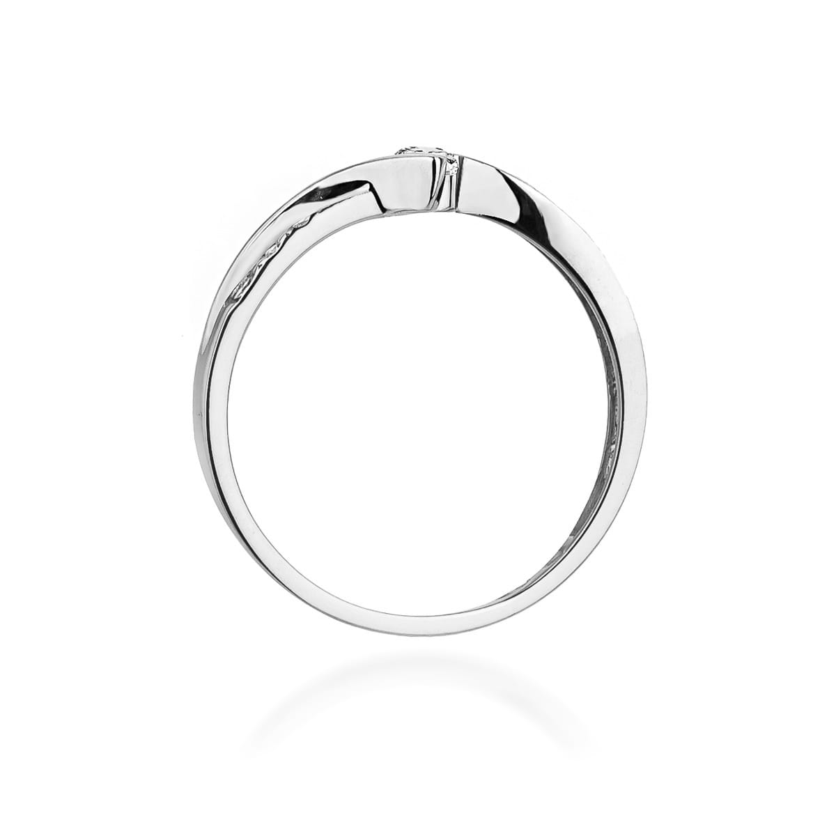 W177 Diamantový prsteň 0,13ct biele zlato Au 585/1000 - 2