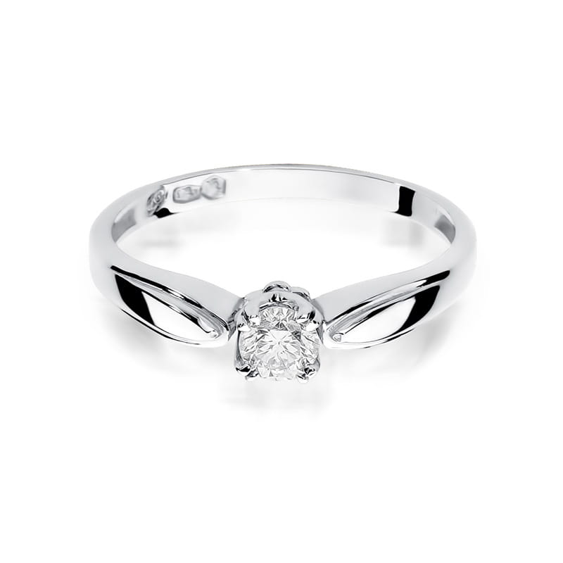 W197 Diamantový prsteň 0,24ct biele zlato Au 585/1000 - 1