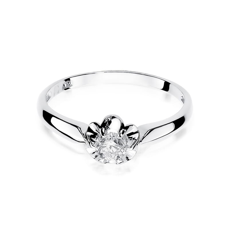 W203 Diamantový prsteň 0,23ct biele zlato Au 585/1000 - 1