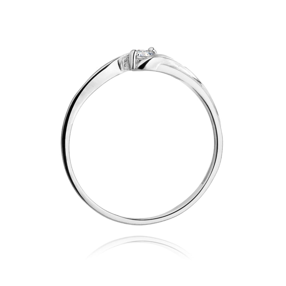 W211 Diamantový prsteň 0,10ct biele zlato Au 585/1000 - 2
