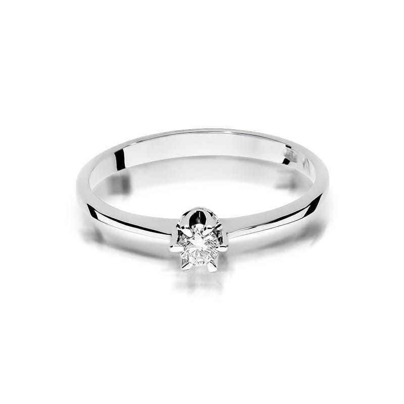 W220 Diamantový prsteň 0,15ct biele zlato Au 585/1000 - 1