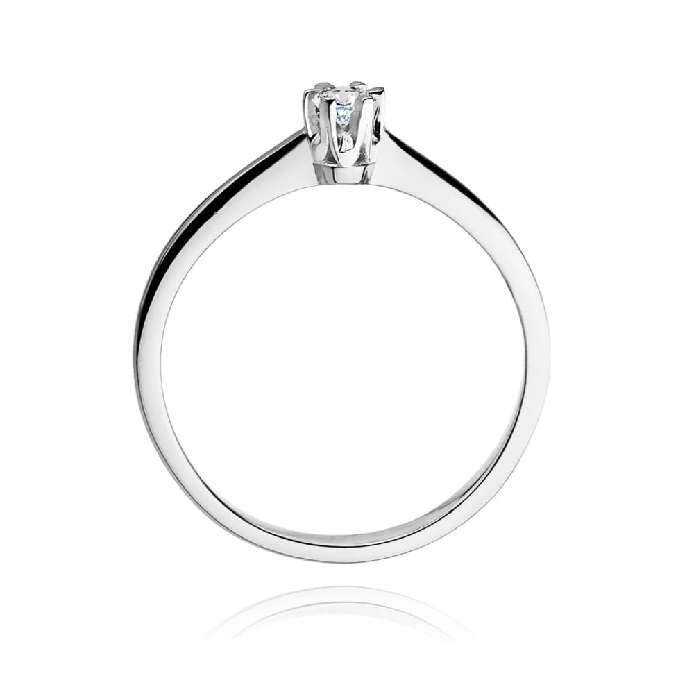W220 Diamantový prsteň 0,15ct biele zlato Au 585/1000 - 2