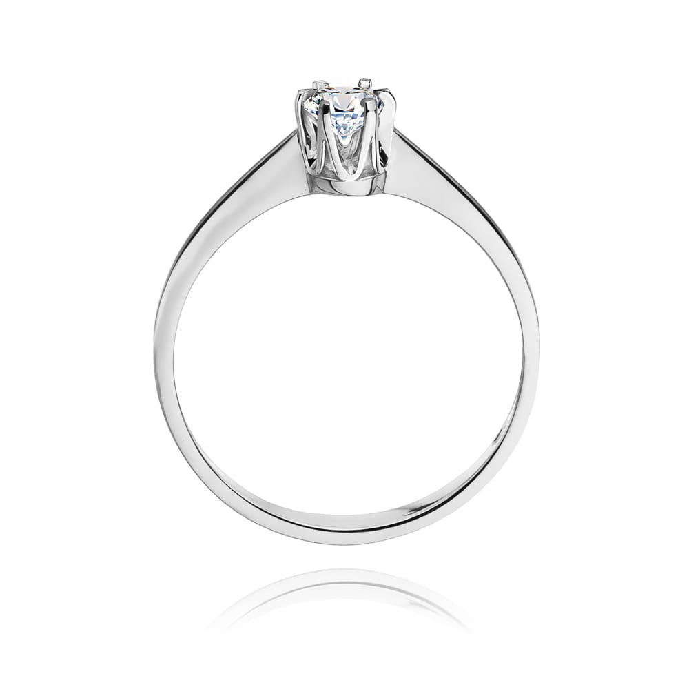 W220 Diamantový prsteň 0,20ct biele zlato Au 585/1000 - 2