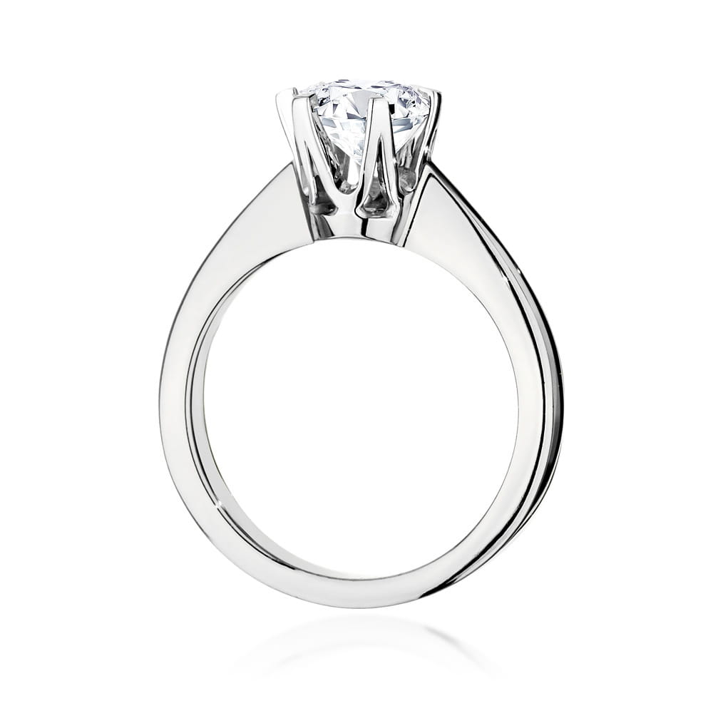 W220B Diamantový prsteň 1,00ct biele zlato Au 585/1000 - 2
