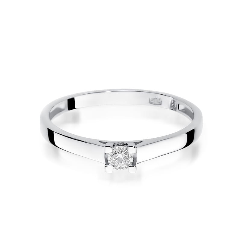 W221 Diamantový prsteň 0,08ct biele zlato Au 585/1000 - 1