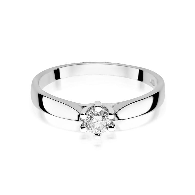 W222B Diamantový prsteň 0,23ct biele zlato Au 585/1000 - 1