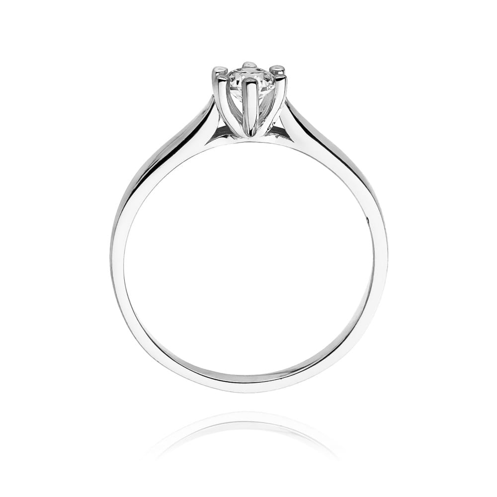 W222B Diamantový prsteň 0,23ct biele zlato Au 585/1000 - 2