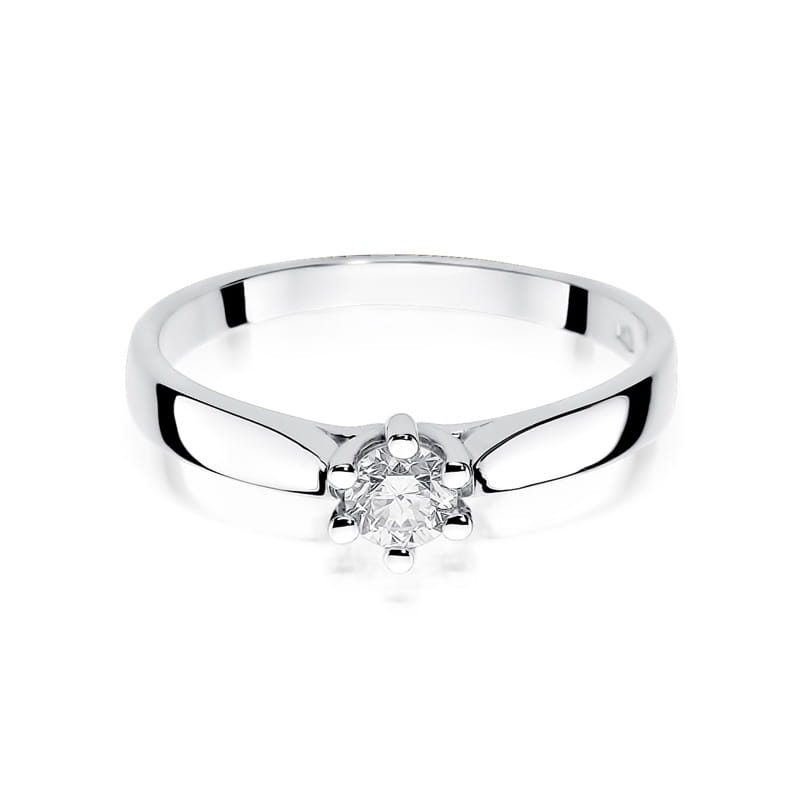 W222B Diamantový prsteň 0,25ct biele zlato Au 585/1000 - 1