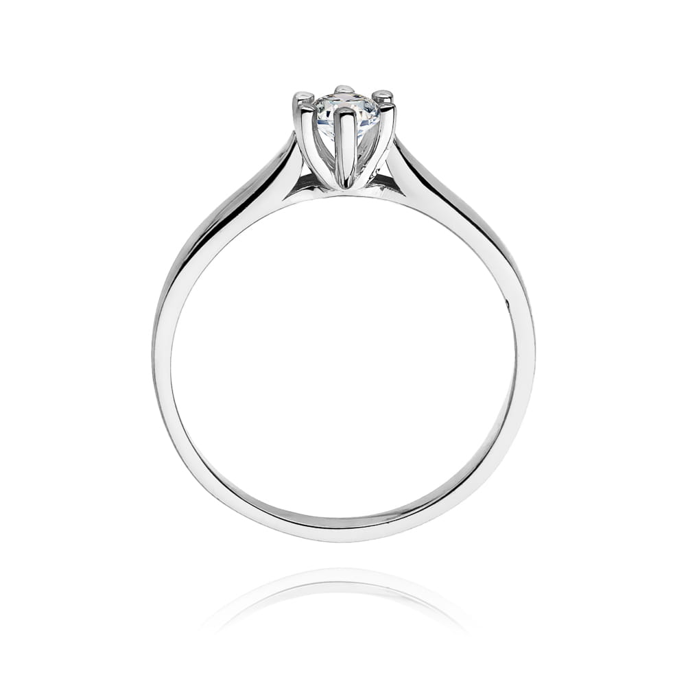 W222B Diamantový prsteň 0,25ct biele zlato Au 585/1000 - 2