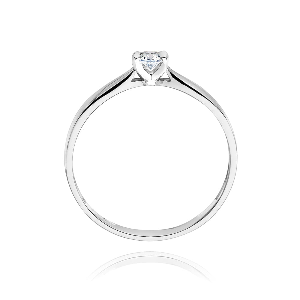 W223 Diamantový prsteň 0,10ct biele zlato Au 585/1000 - 2