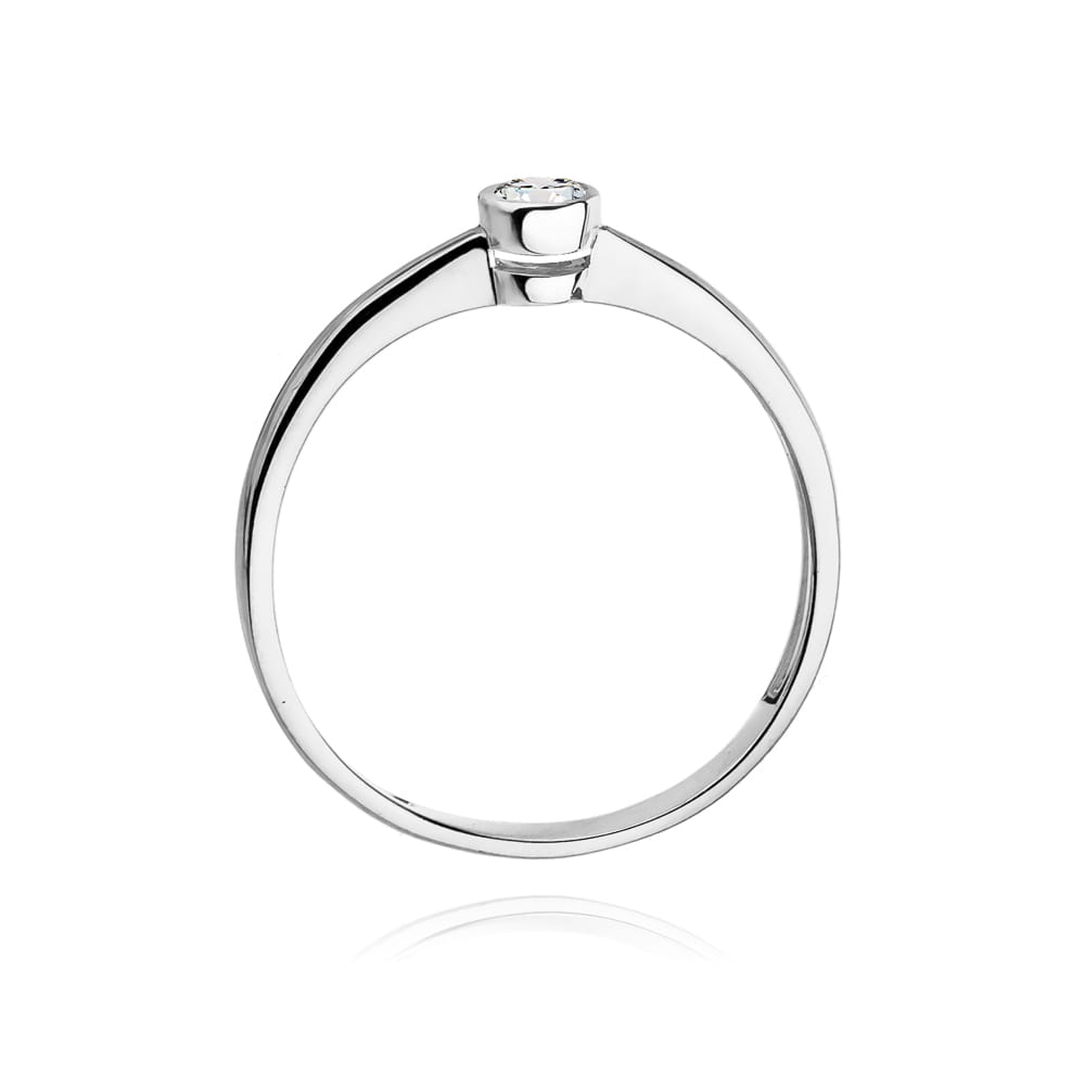 W224 Diamantový prsteň 0,10ct biele zlato Au 585/1000 - 2