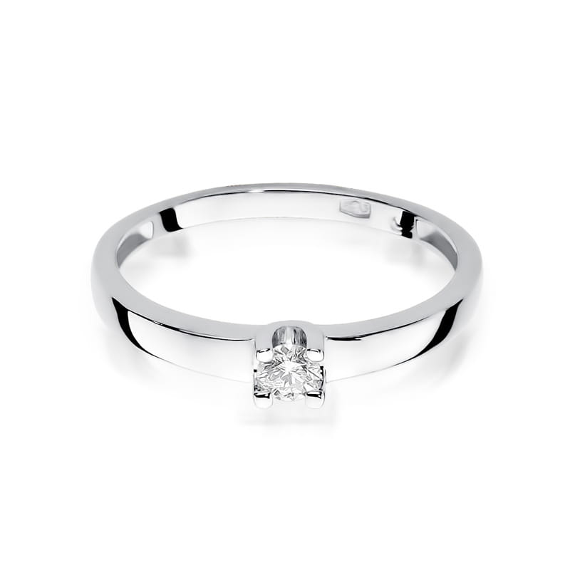 W225 Diamantový prsteň 0,08ct biele zlato Au 585/1000 - 1