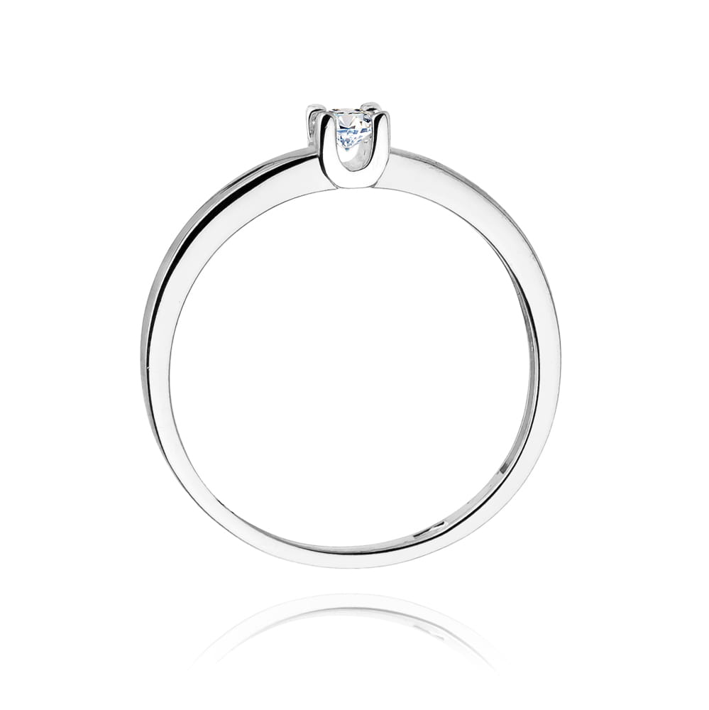 W225 Diamantový prsteň 0,08ct biele zlato Au 585/1000 - 2