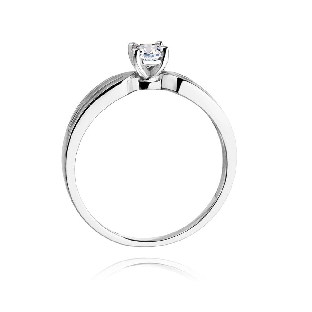 W226B Diamantový prsteň 0,25ct biele zlato Au 585/1000 - 2