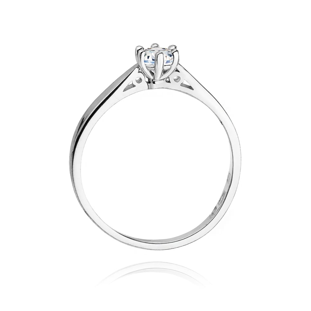 W229B Diamantový prsteň 0,30ct biele zlato Au 585/1000 - 2