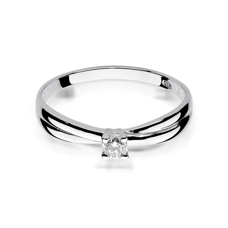 W230 Diamantový prsteň 0,08ct biele zlato Au 585/1000 - 1