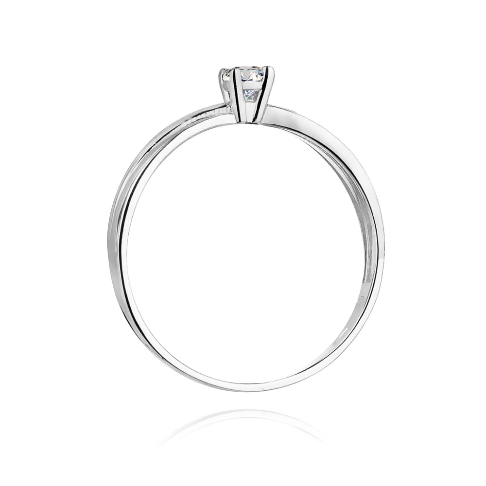 W230 Diamantový prsteň 0,10ct biele zlato Au 585/1000 - 2
