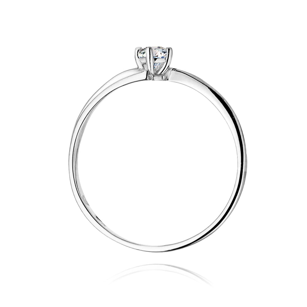 W231 Diamantový prsteň 0,08ct biele zlato Au 585/1000 - 2