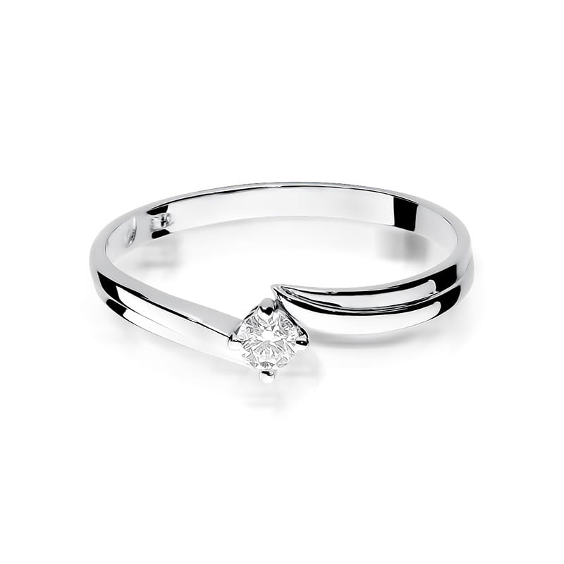 W231 Diamantový prsteň 0,10ct biele zlato Au 585/1000 - 1