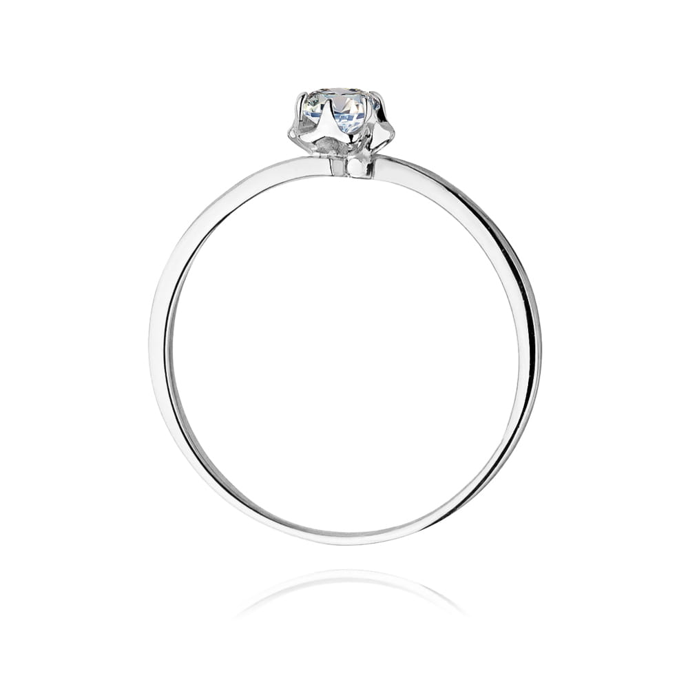 W232 Diamantový prsteň 0,10ct biele zlato Au 585/1000 - 2