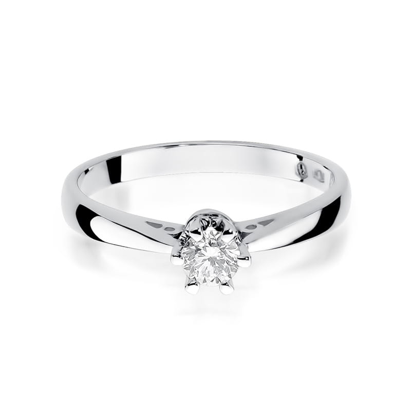 W234 Diamantový prsteň 0,25ct biele zlato Au 585/1000 - 1