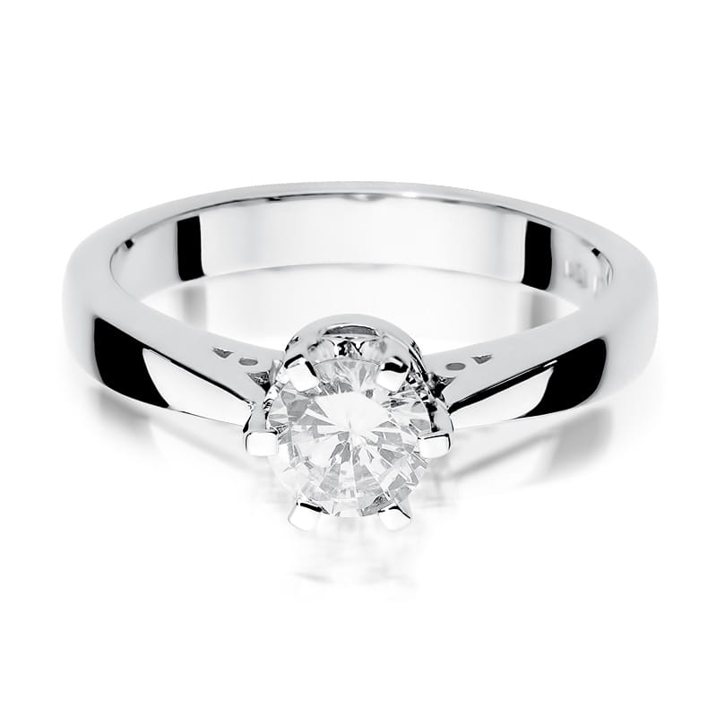 W234 Diamantový prsteň 1,00ct biele zlato Au 585/1000 - 1