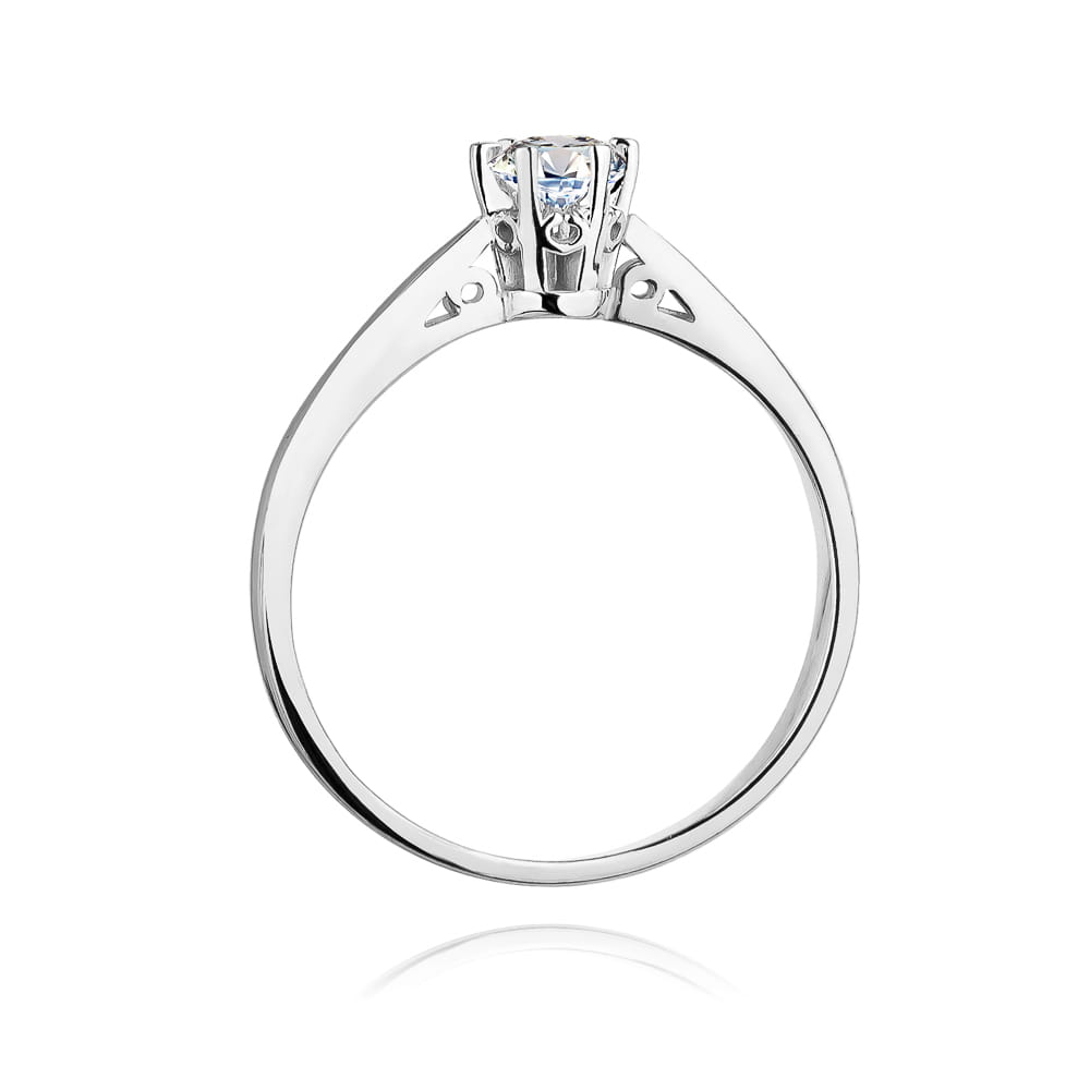 W234 Diamantový prsteň 1,00ct biele zlato Au 585/1000 - 2