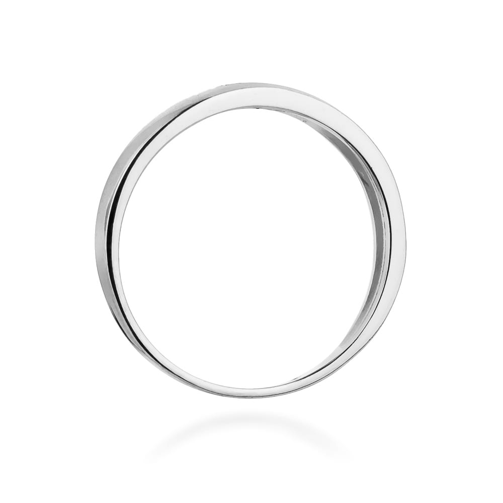 Prsteň W0235 s diamantmi, biele zlato Au 585/1000 - 2