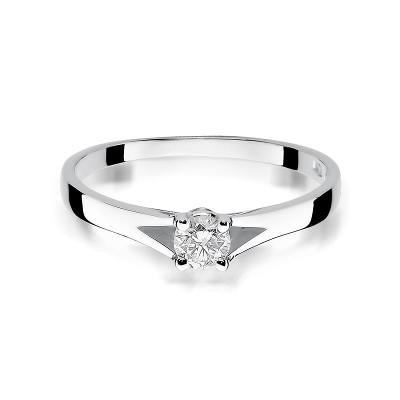 W240 Diamantový prsteň 0,20ct biele zlato Au 585/1000 - 1