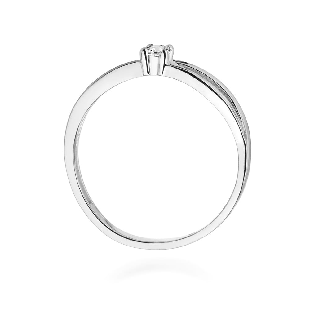 W248 Diamantový prsteň 0,10ct biele zlato Au 585/1000 - 2