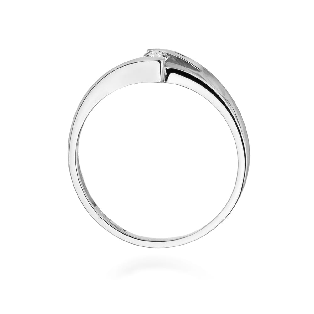 W250 Diamantový prsteň 0,10ct biele zlato Au 585/1000 - 2