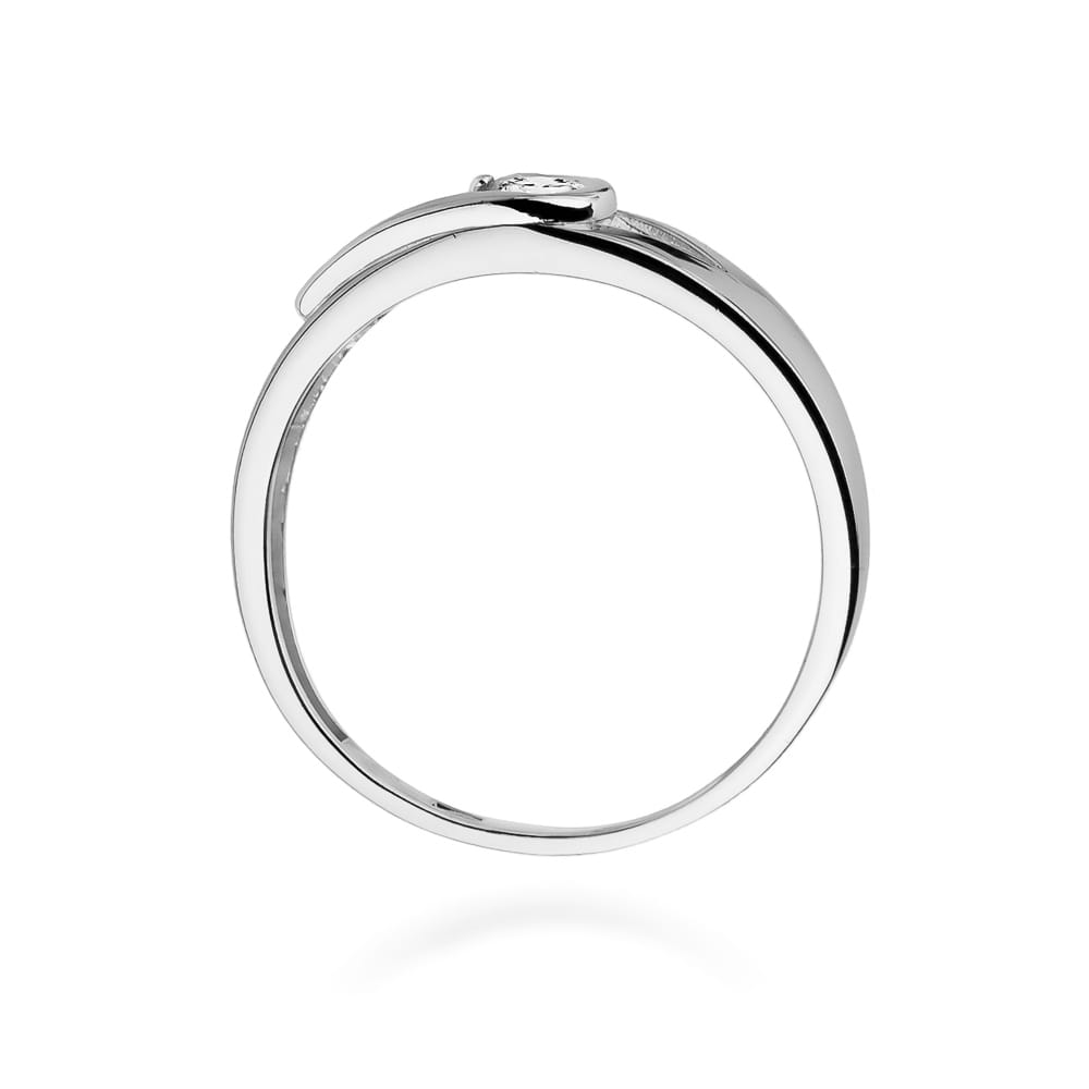 W253 Diamantový prsteň 0,12ct biele zlato Au 585/1000 - 2