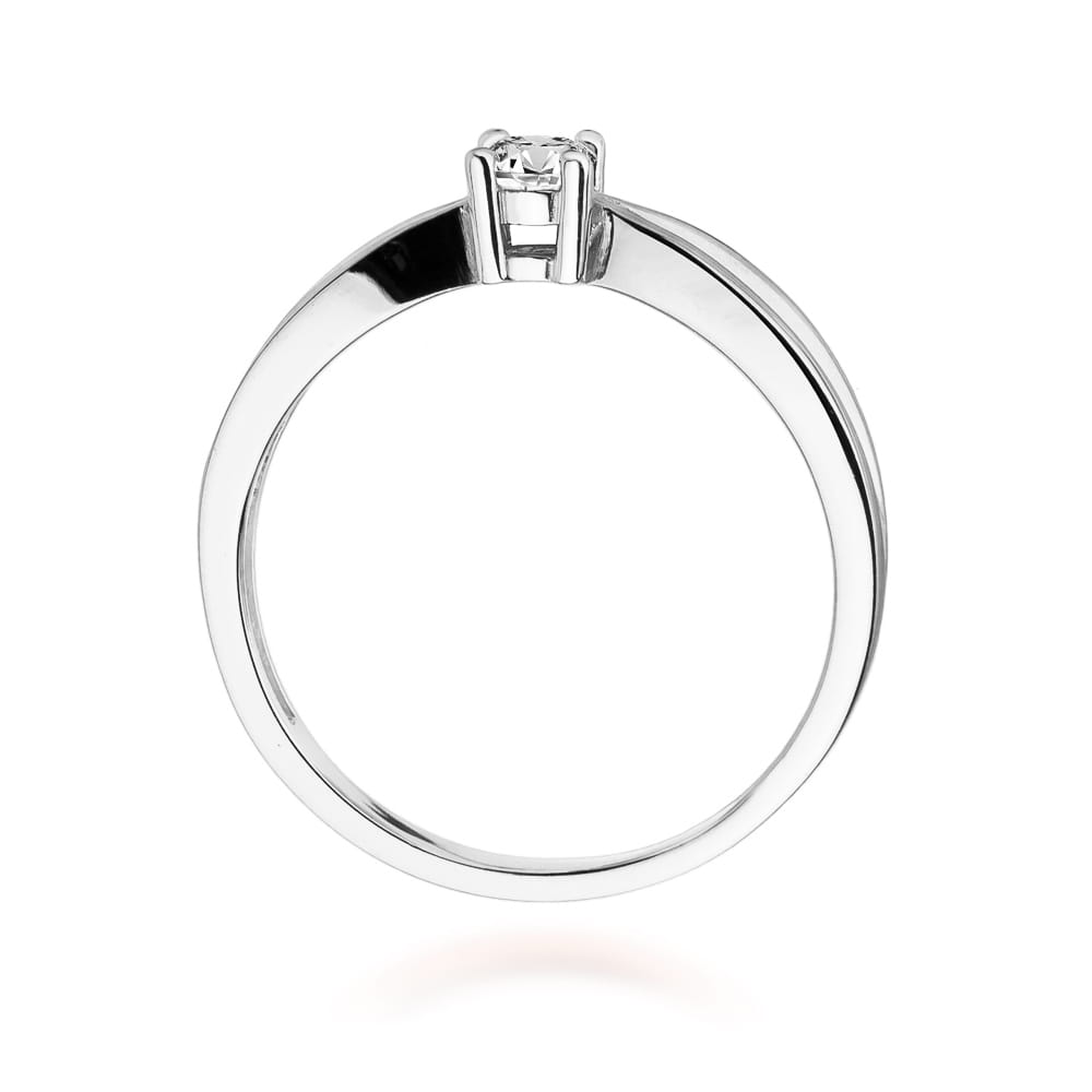 W259 Diamantový prsteň 0,15ct biele zlato Au 585/1000 - 2