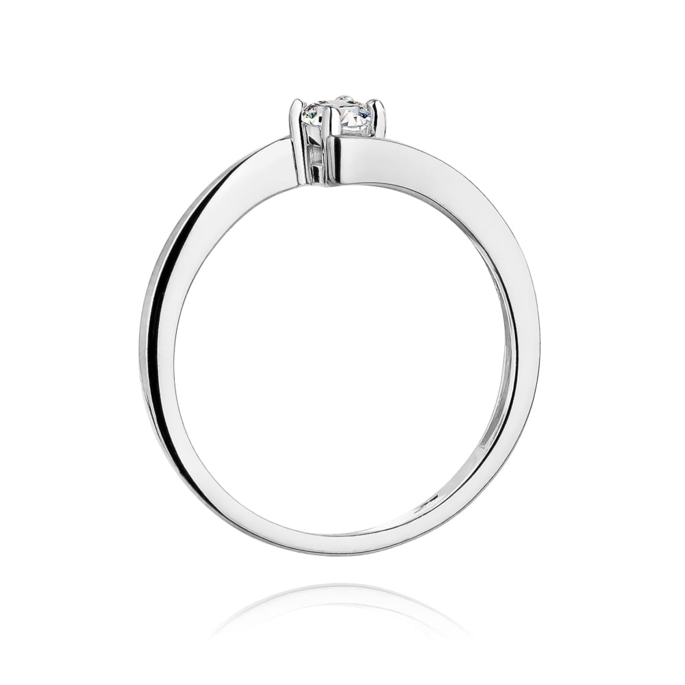 W260 Diamantový prsteň 0,15ct biele zlato Au 585/1000 - 2