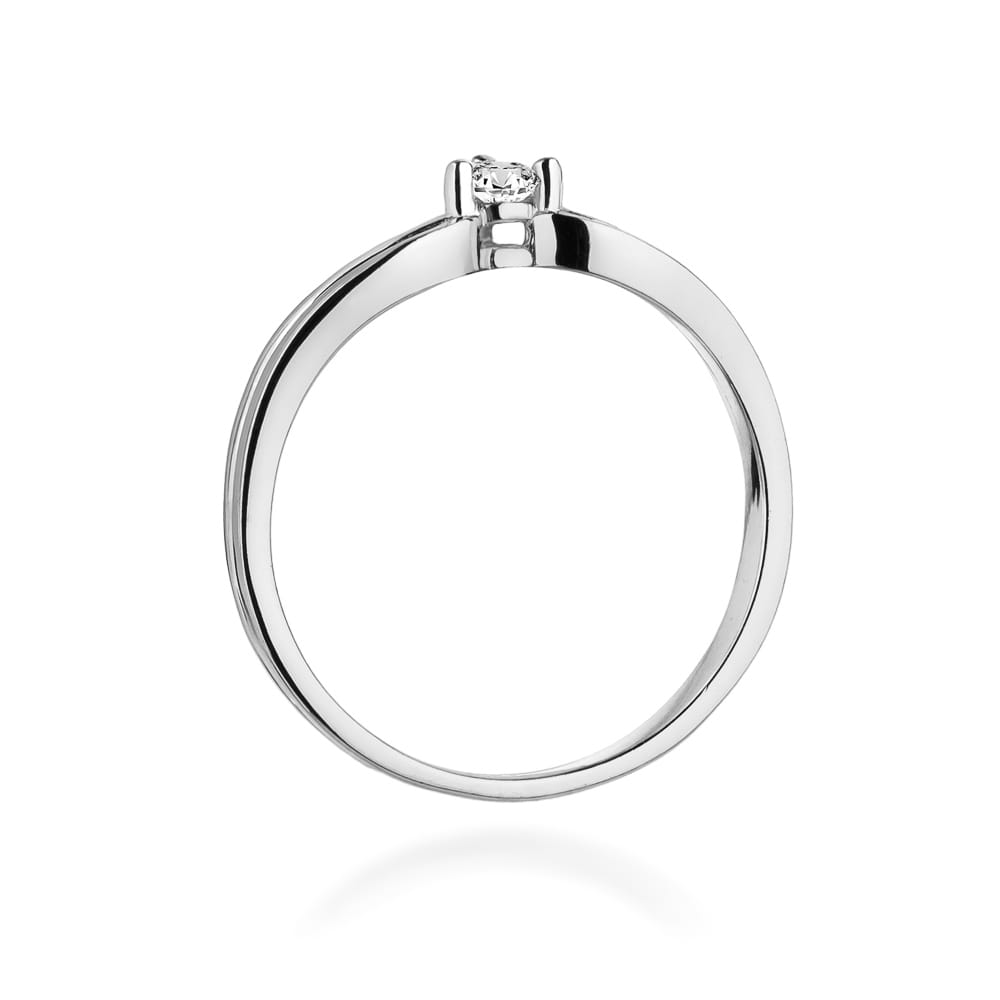 W261 Diamantový prsteň 0,15ct biele zlato Au 585/1000 - 2