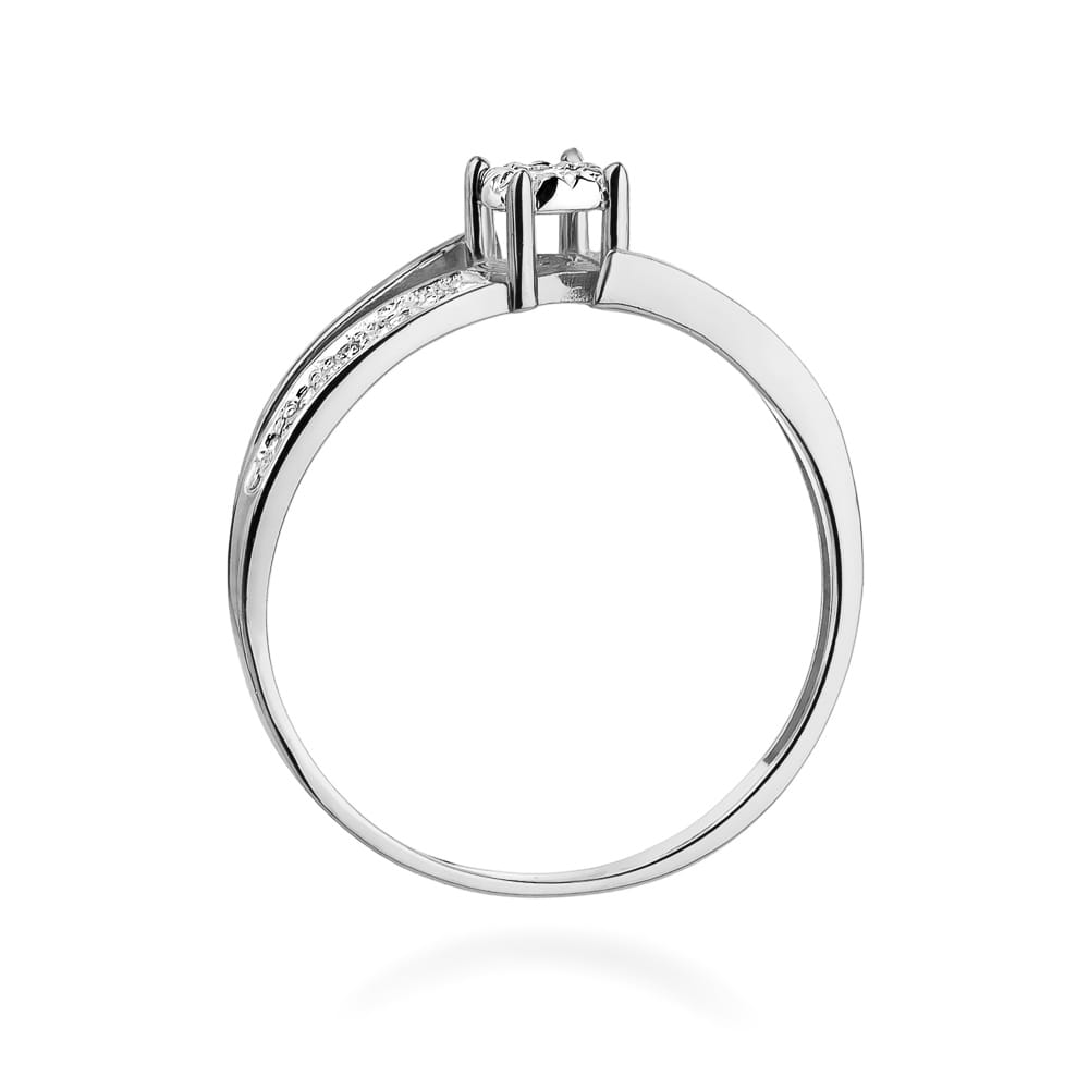W269 Diamantový prsteň 0,05ct biele zlato Au 585/1000 - 2
