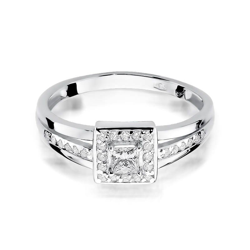 W271 Diamantový prsteň 0,15ct biele zlato Au 585/1000 - 1