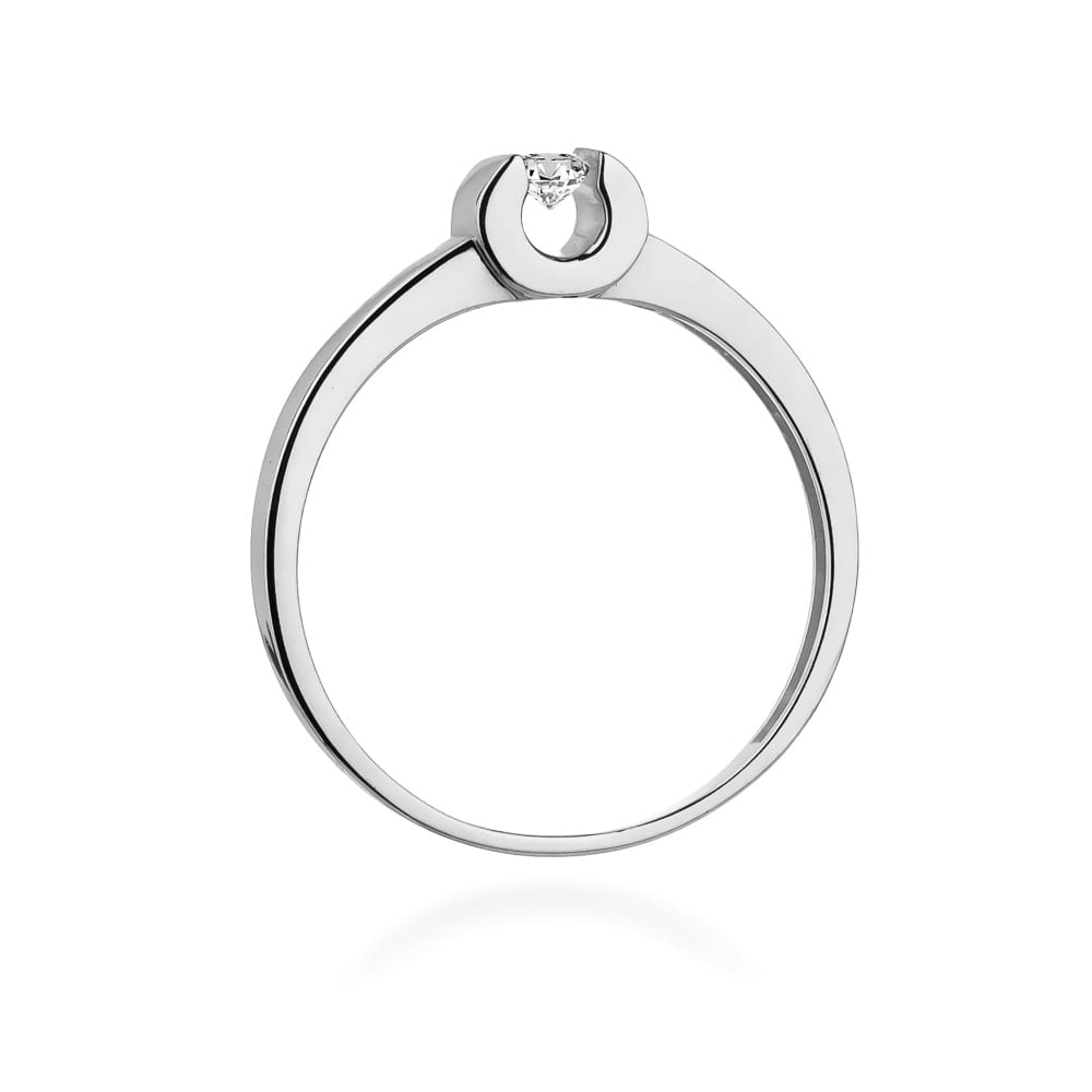 W277 Diamantový prsteň 0.08ct biele zlato Au 585/1000 - 2