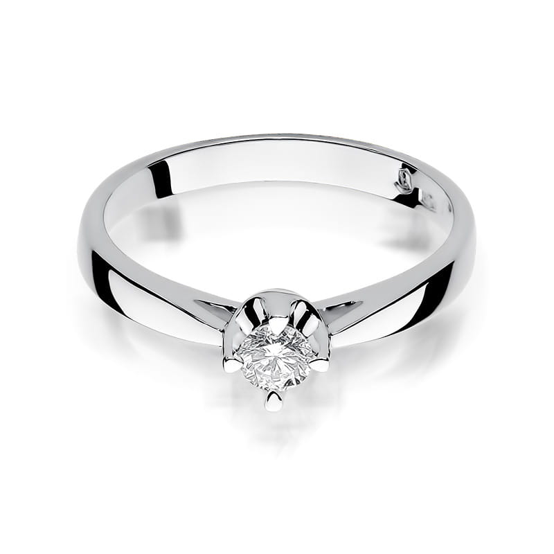 W293 Diamantový prsteň 0,20ct biele zlato Au 585/1000 - 1