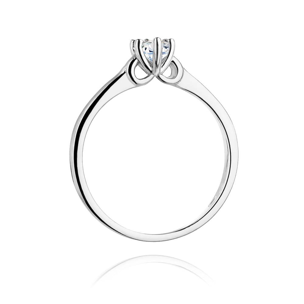 W296 Diamantový prsteň 0,25ct biele zlato Au 585/1000 - 2