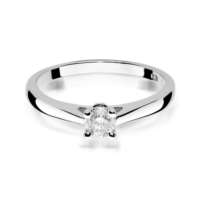 W298 Diamantový prsteň 0,25ct biele zlato Au 585/1000 - 1