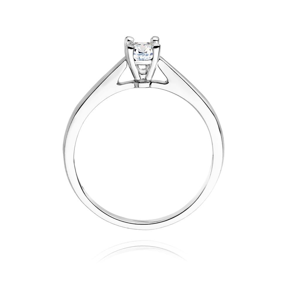 W298 Diamantový prsteň 0,25ct biele zlato Au 585/1000 - 2