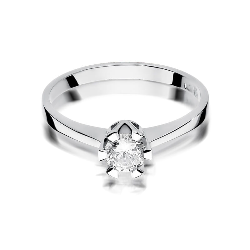 W319 Diamantový prsteň 0,50ct biele zlato Au 585/1000 - 1