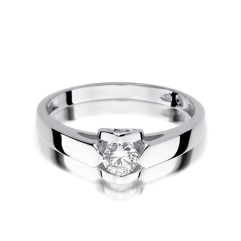 W320 Diamantový prsteň 0,30ct biele zlato Au 585/1000 - 1